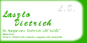 laszlo dietrich business card